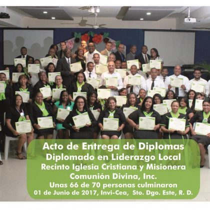 GRADUACIONES DEL DIPLOMADO EN LIDERAZGO LOCAL