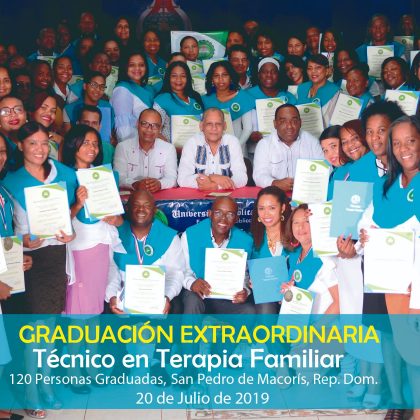 GRADUACIÓN EXTRAORDINARIA – TÉCNICO EN TERAPIA FAMILIAR – San Pedro M. 2019